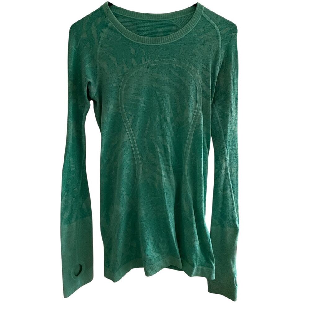 Lululemon Swiftly Tech Long Sleeve Green Shirt Size 6